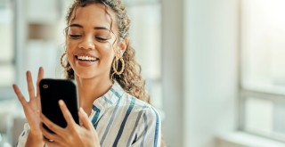 woman smartphone
